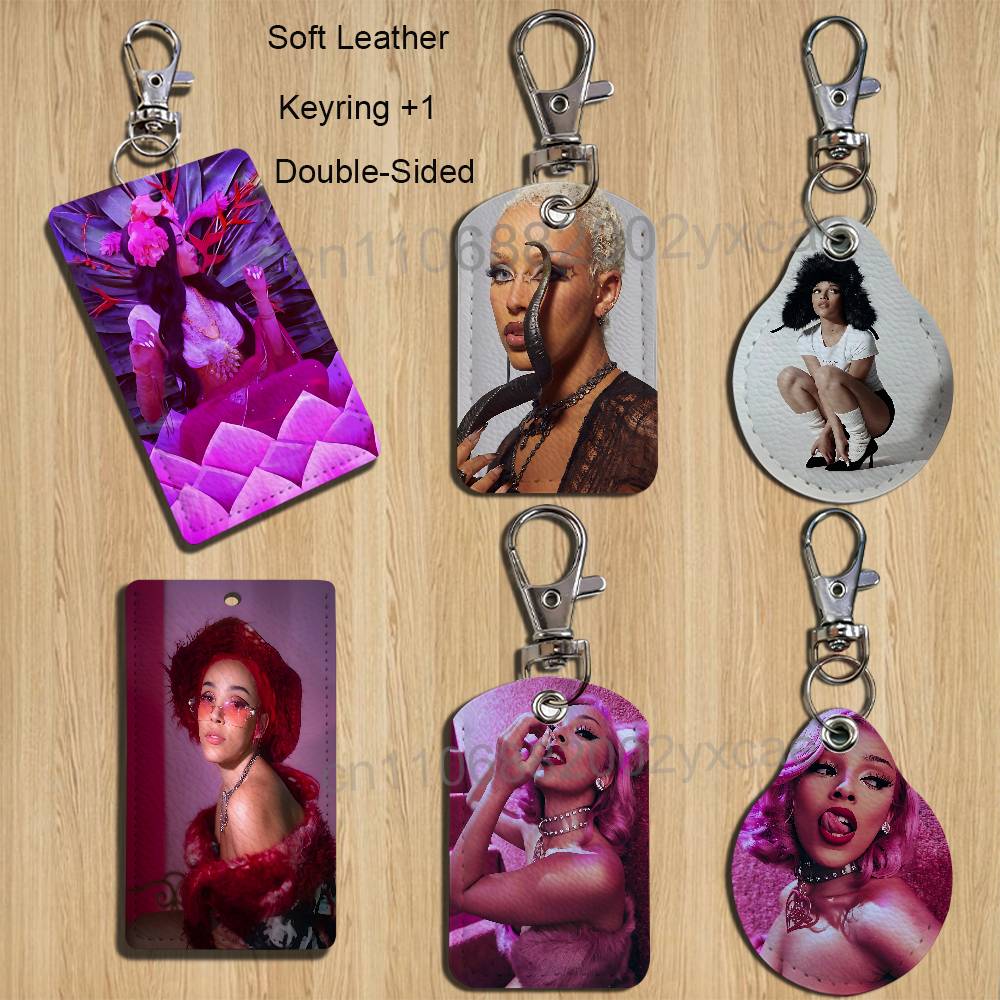 Leatherwork Keychain - Etui na karty w stylu art