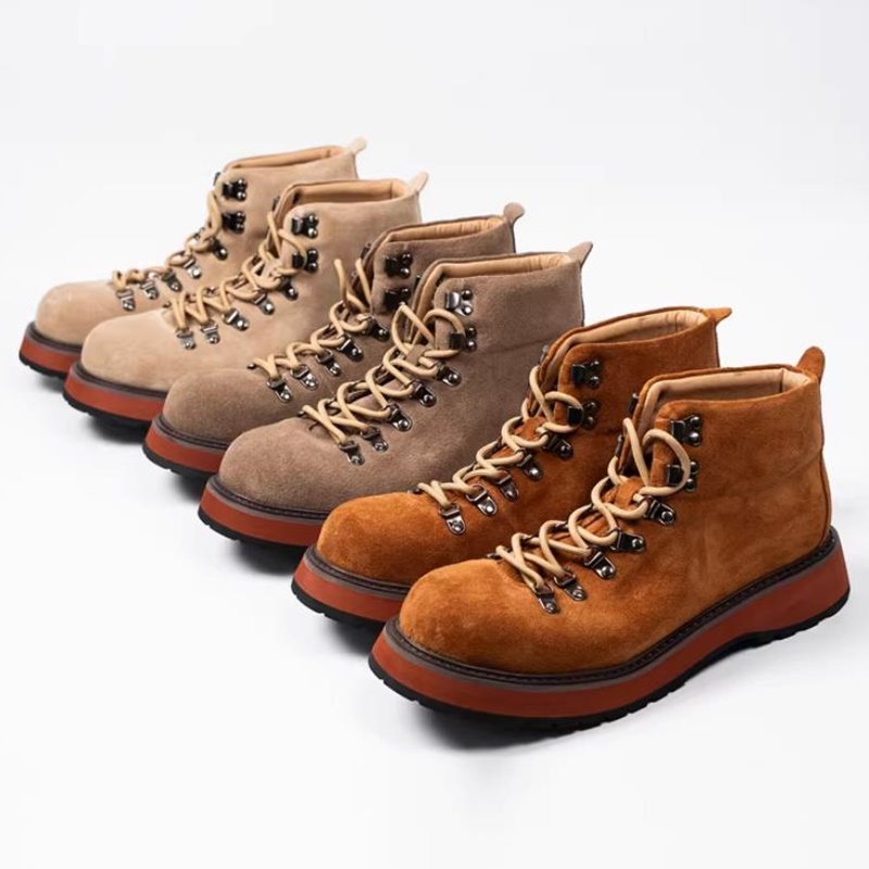 Vintage Leatherwork - Japońskie buty outdoorowe męskie z grubą
