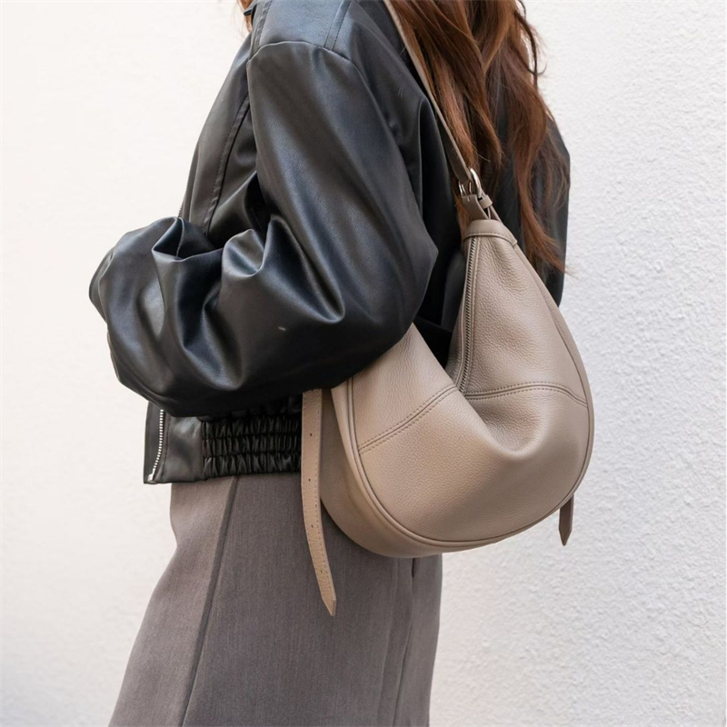 Leather Work Bag - BURMINSA – damska torba typu hobo