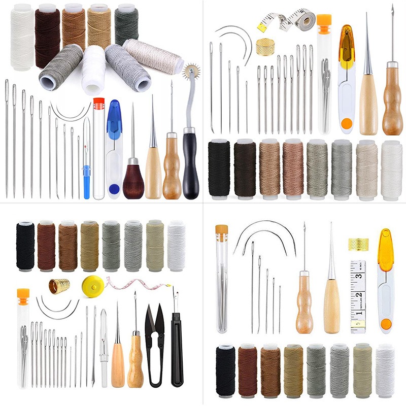 Leatherwork Hand Sewing Needles - Zestaw narzędzi do obróbki skóry, zestaw