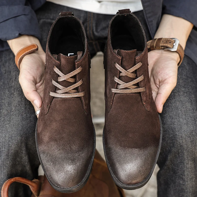 Nowe botki ze skóry zamszowej, – Vintage Leatherwork recenzja i cena