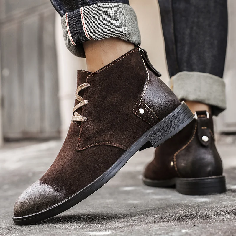 Nowe botki ze skóry zamszowej, – Vintage Leatherwork recenzja i cena