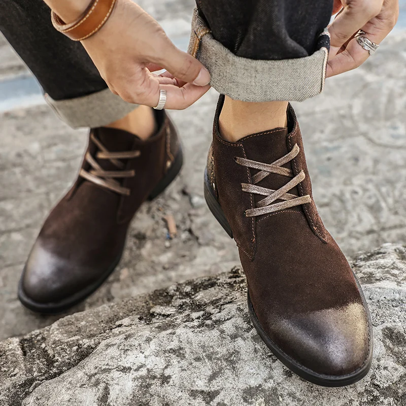 Nowe botki ze skóry zamszowej, – Vintage Leatherwork recenzja i cena