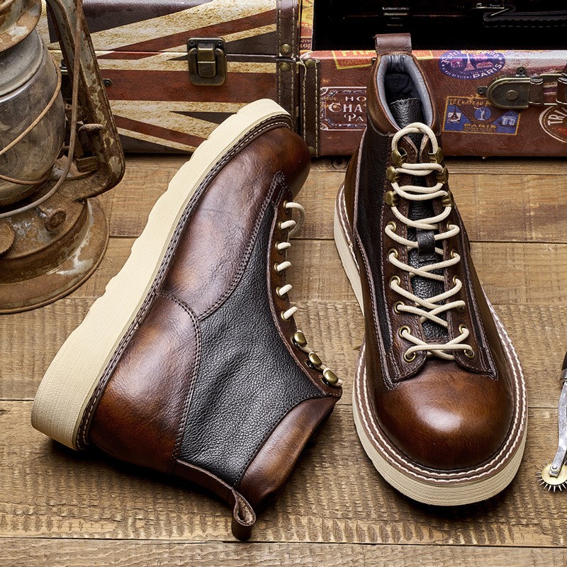 Męskie krótkie buty robocze, s – Vintage Leatherwork recenzja i cena