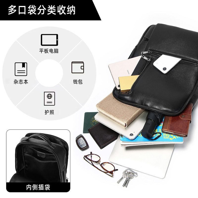Czarny plecak na laptopa z pra – Leather Work Rucksack Mens recenzja i cena
