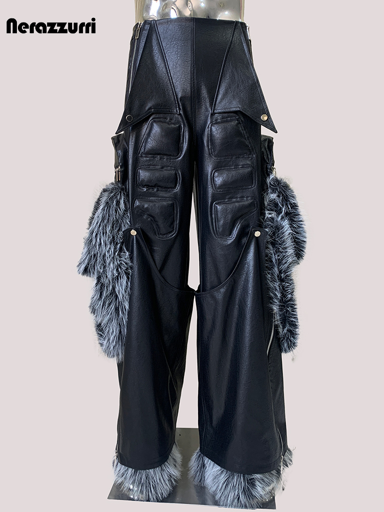 Nerazzurri Jesienne Luźne Spod – Leather Work Pants recenzja i cena