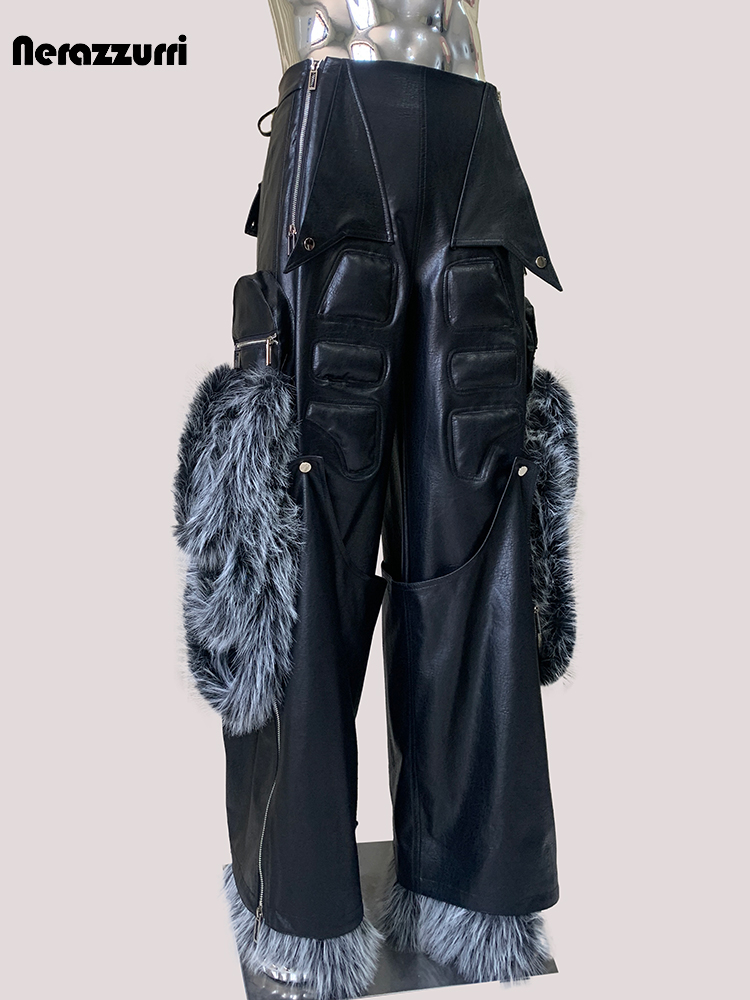 Nerazzurri Jesienne Luźne Spod – Leather Work Pants recenzja i cena