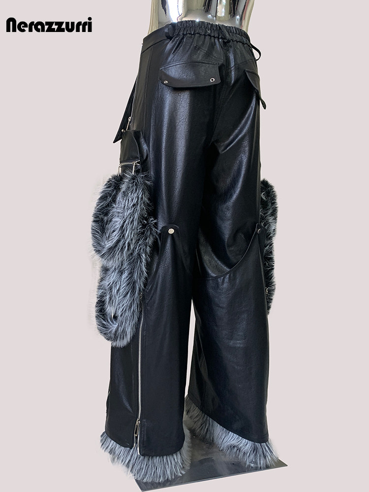 Nerazzurri Jesienne Luźne Spod – Leather Work Pants recenzja i cena