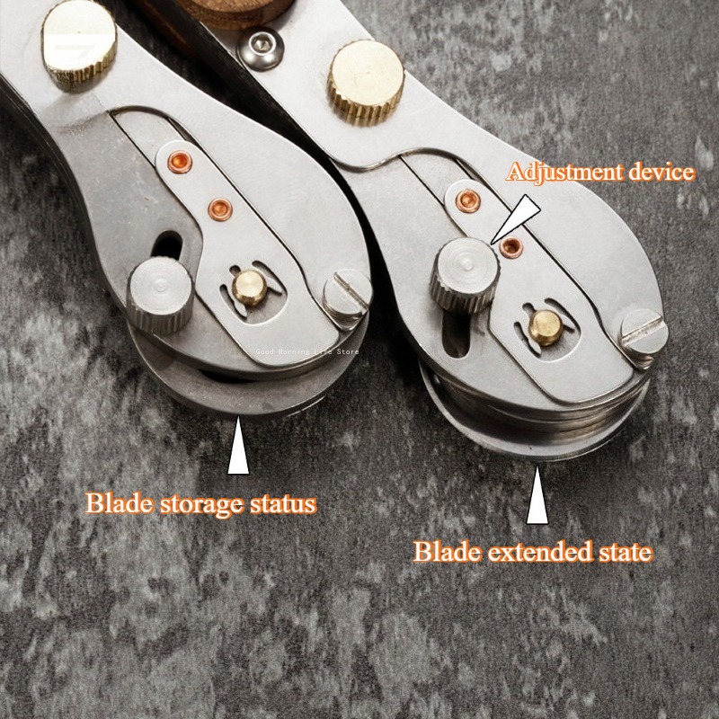 Mały metalowy nóż rolkowy ze s – Round Knife Leatherwork recenzja i cena