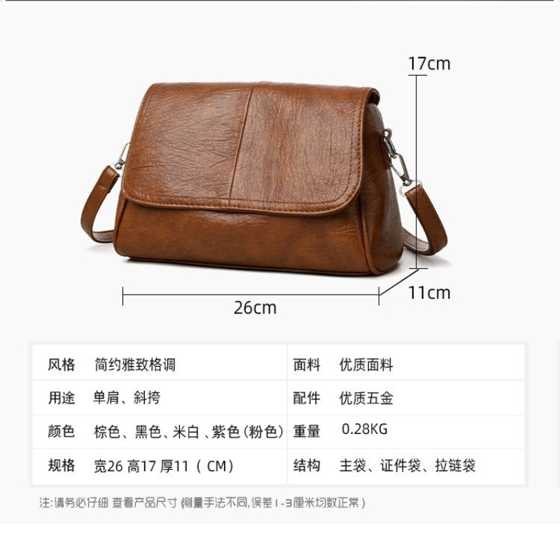 Miękka torebka crossbody z imi – Vintage Leatherwork recenzja i cena