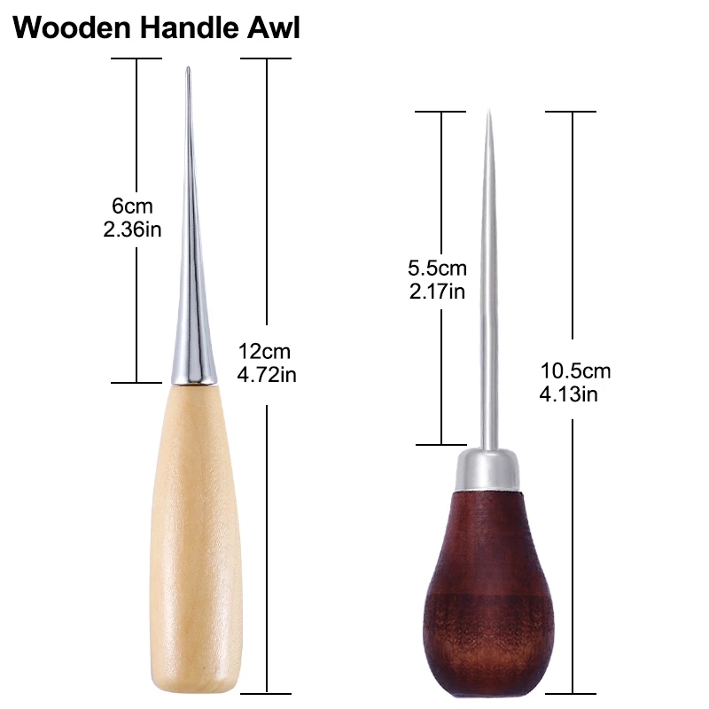 2 szt. Drewniany szpikulec do  – Leatherwork Hand Sewing Needles recenzja i cena