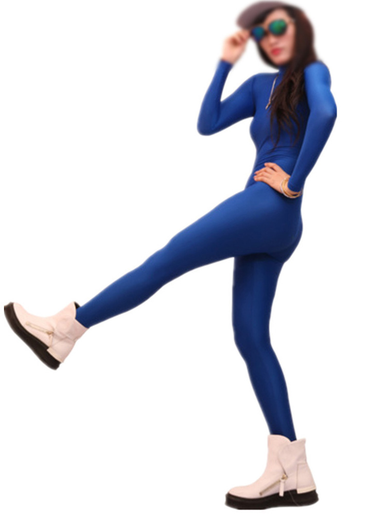Sexy kobiety Slim Shiny kostiu – Leather Work Overalls recenzja i cena