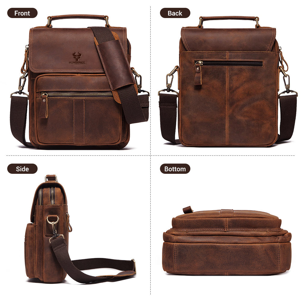 HUMERPAUL Męska torba na ramię – Vintage Leatherwork recenzja i cena