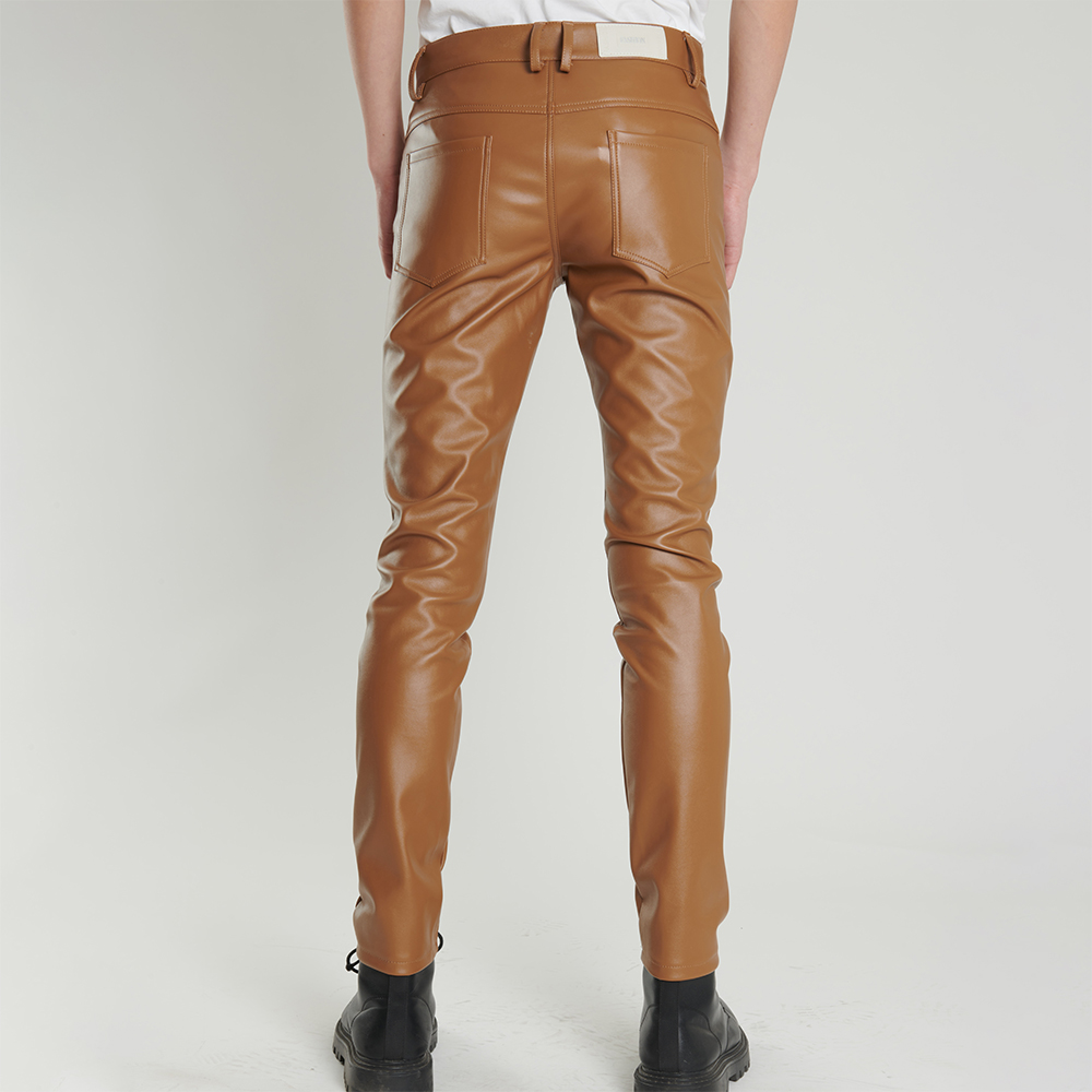 Męskie spodnie skórzane Skinny – Leather Work Pants recenzja i cena