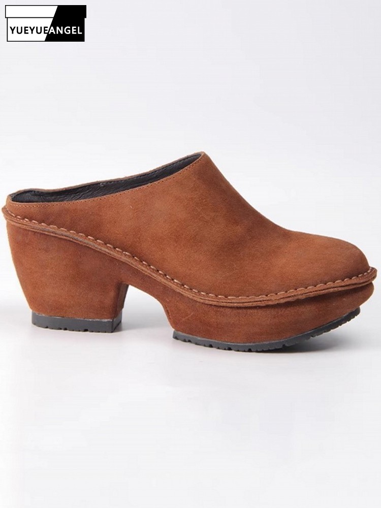 Vintage Damskie Klapki na Grub – Vintage Leatherwork recenzja i cena