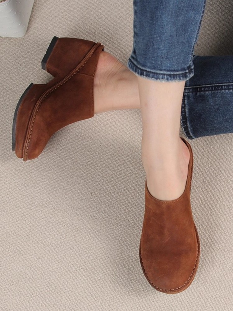 Vintage Damskie Klapki na Grub – Vintage Leatherwork recenzja i cena